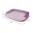 thumbnail image 4 of Vibrant Life Large Round Corner Sofa Style Dog Bed, Purple, 32" x 42", 4 of 7
