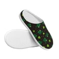 thumbnail image 3 of Haiem St. Patrick's Day8 Print Women's Fuzzy Memory Foam House Slipper Cozy Home Footwear Non-slip Winter Slippers-44/45, 3 of 7