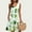 Green#2, variant on Viikei Womens Summer Dresses,Plus Size Summer Maxi Dress for Women,Women's Casual Plus-size Sleeveless Round Neck Short Floral Dress White XL