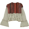 thumbnail image 2 of Free People Womens Meadow Lakes Knit Sweater, Beige, X-Small, 2 of 2