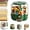 Dark Green, variant on 360° Rotating Candy Dispenser Countertop, 6-Grid Airtight Candy Machine Dispenser, Durable Plastic, Large Grain Storage Container Dispensers for Rice,Grains, Cereals,Mini Candies (M(10L),White)