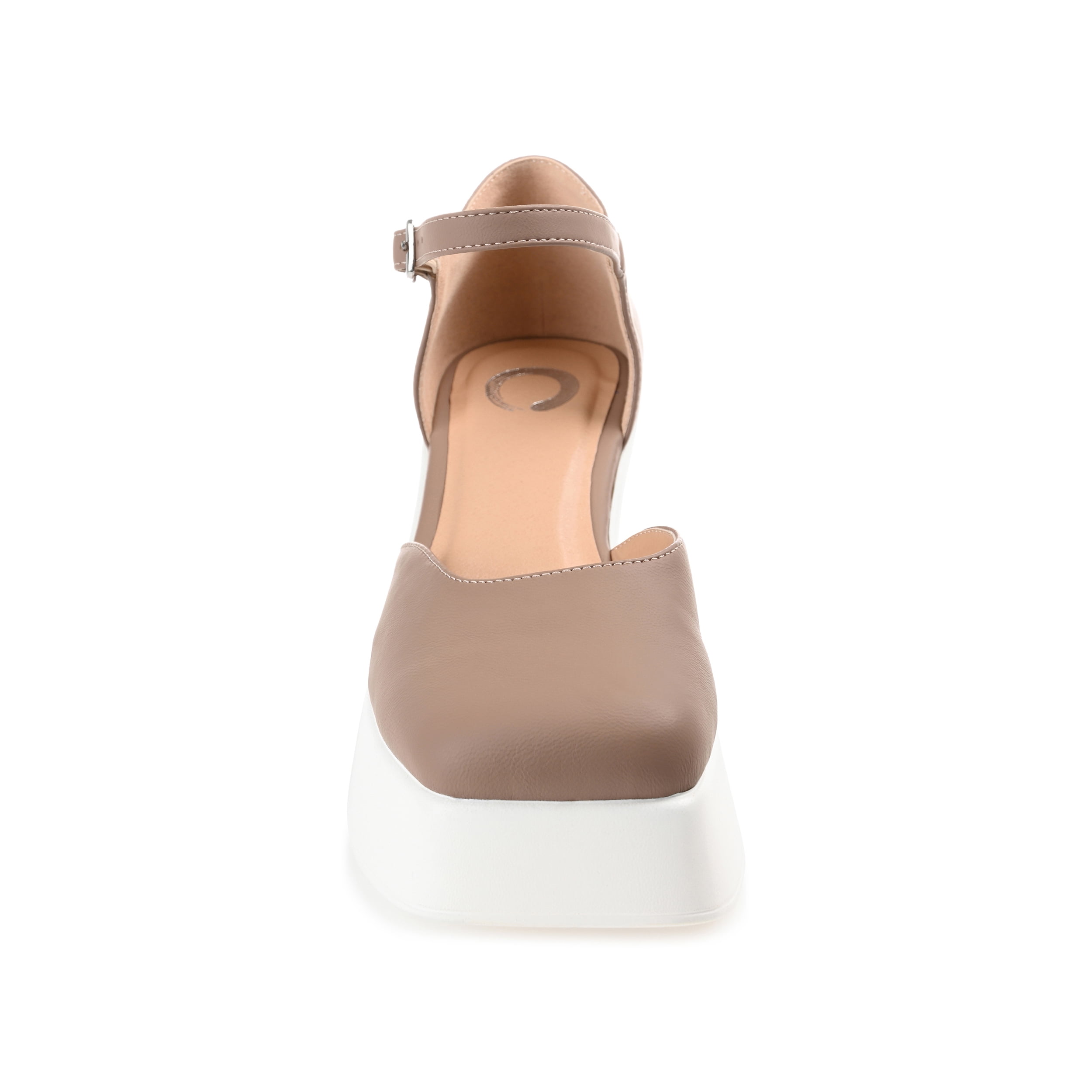 Journee Womens Lizaa Square Toe Ankle Strap Sporty Platform