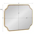 thumbnail image 6 of Kate and Laurel Plumley Glam Scalloped Wall Mirror, 18 x 24, Gold, Transitional Mirror Wall Decor, 6 of 8