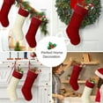 thumbnail image 7 of Ayieyill 6Pcs Christmas Stockings, Large Xmas Stockings Double-Sided 18 Inches Fireplace Stockings for Family Christmas Decorations (Red,White), 7 of 7