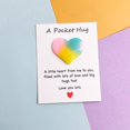 thumbnail image 4 of Valentine's Day Pocket Hug Heart with Greeting Cards, Distance Relationship Gifts for Boyfriend Girlfriend, I Love You Gift for Him Her, Three Color Gradient Star Moon Design,A, 4 of 4