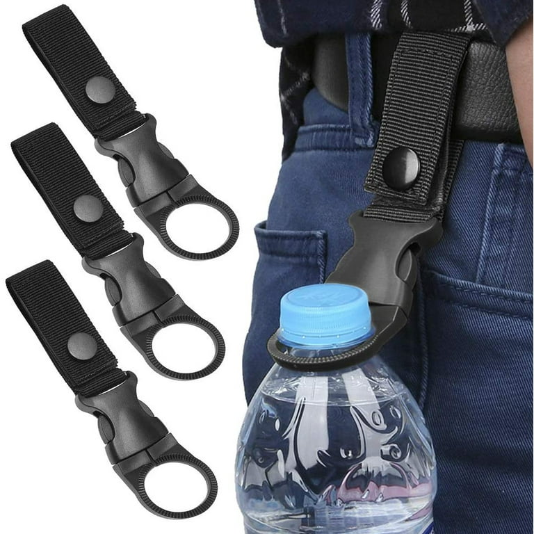 Carabiner Water Bottle Holder Clip Hook Belt Buckle Hanging Tactical Hiking