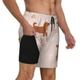 thumbnail image 3 of Haiem Star Cute Dog Mens Swim Trunks with Compression Liner 2 in 1 Swimming Shorts Stretch Swimwear Quick Dry,Board Shorts-XX-Large, 3 of 9