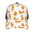 thumbnail image 3 of Lsque Cartoon Squirrel Printed Trucker Hat - Baseball Cap for Men Women - Breathable Mesh Side, Adjustable Fit - for Casual Wear, 3 of 7