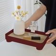 thumbnail image 4 of Scandinavian Style Entrance Tray Living Room Coffee Table Aromatherapy Storage Tray Wooden Desktop Organizer Tray Key Storage, 4 of 6