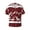 Christmas Buffalo Plaid, variant on Naloa Christmas Tree Buffalo Plaid Men's Loose Fit Cuban Collar Short-Sleeve Shirt with Button-down and Chest Pocket for Everyday Wear Outings - Small