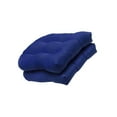thumbnail image 1 of 2x Solid Color Tufted Pad Wicker Seat Cushions Round chair cushions Back 48cm Royalblue, 1 of 9