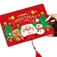 thumbnail image 1 of Christmas Postcard Holders Set Christmas Card Box Surprise Xmas Gift Card Claus Santa Bulk Greeting Cards, 1 of 8