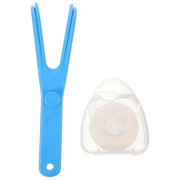 1 Set of Plastic Holder Floss Holder Dental Flosser Rack Y Shaped Dental Floss Handle Replacement