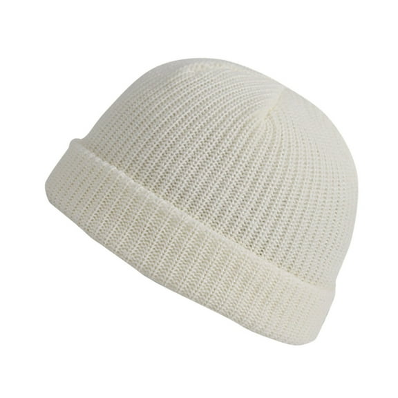 Yanyanz Caps, Solid Fashion All- Winter Warm Knitted Color Hat Unisex Casual Thick Hat Baseball Caps, Baseball Caps White One Size