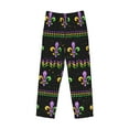 thumbnail image 4 of Goofa Mardi Gras Fleur de Lis Printed Soft Pajama Pants for Men, Wide Leg Comfy Casual Lounge Yoga Pants-X-Large, 4 of 9