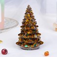 thumbnail image 4 of Christmas Tree Figurine Crystal Christmas Tree Decoration Resin Crystal Christmas Tree Beautiful Unique Xmas Christmas Decoration Xmas Ornament for Fireplace Tabletop Centerpiece with Gift Box, 4 of 7