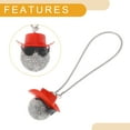 thumbnail image 5 of Unique Bargains 1 Pcs Plastic Faux Rhinestones Cowboy Hat Car Rear View Mirror Pendant Accessories Car Hanging Ornament Red, 5 of 6