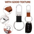 thumbnail image 4 of Miangastore 2pcs PU Car Keychain Multi-functional Key Holders Key Ring Key Organizer, 4 of 8
