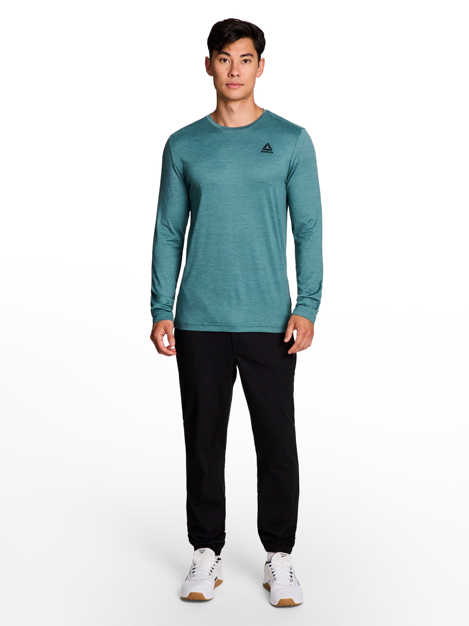 Reebok Men's and Big Men's Legacy Core Long Sleeve Tee Shirt, Sizes XS-5XL