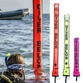 thumbnail image 4 of Graflsoa High-Visibility Diver Safety Buoy with Quick-Inflate Design, 316 Stainless Steel D-Rings, and Dual-Sided Printing, 180cm x 18cm, Multiple Colors Available, 4 of 7