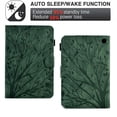 thumbnail image 4 of SaniMore Case for Fire 7" 12th Gen 2022, PU leather Embossed Tree with Auto Sleep/Wake Pen Holder Card Slots Anti-slip Strip Flip Folio Wallet Business Cover, Green, 4 of 9