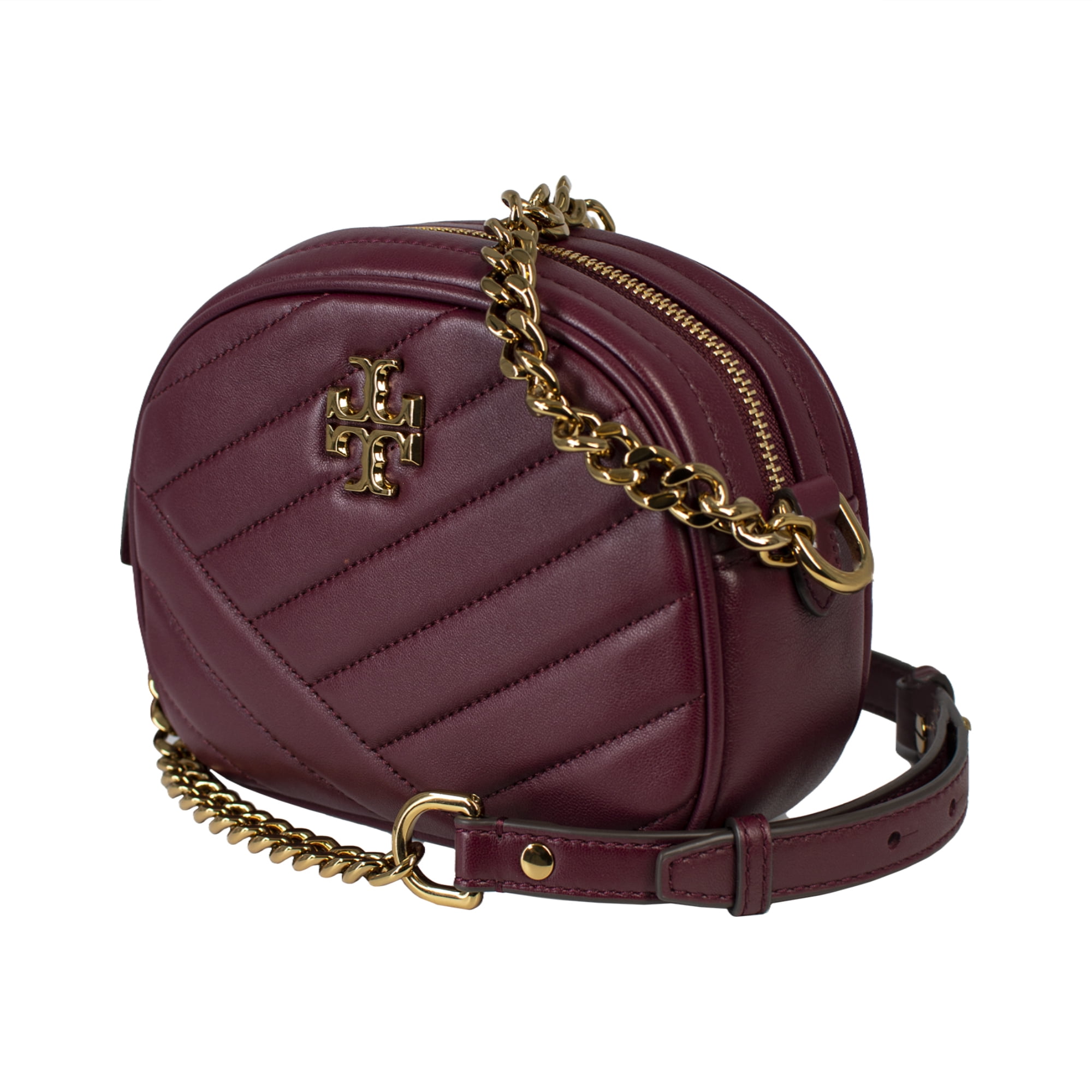 Free Shipping Tory Burch Kira Chevron Small Leather Adult Women s Camera Bag 60227 609 Walmart