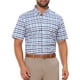 thumbnail image 1 of CAMISAS CHIC para HOMBRE, con cuello puntiagudo, de manga corta, a cuadros, con botones, camisa de vestir, L, blanca y azul marino, 1 of 6
