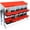Red, variant on ChaoLink 8-Compartment Chicken Nesting Boxes with Metal Legs – Roll Away Laying Box with Lid Cover to Protect Eggs