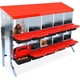 thumbnail image 1 of WhizMax Cajas Nido para Pollos, Caja Nido para Pollos, Caja Nido Enrollable con Patas, Cajas para Colocar Pollos, Caja Nido para Gallinas con Tapa para Gallinero, 10 Compartimentos, Rojo, 1 of 8