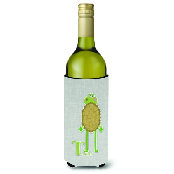Alphabet T for Turtle Wine Bottle Hugger