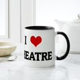 thumbnail image 6 of CafePress - I Love THEATRE Mug - 11 oz Ceramic Mug - Novelty Coffee Tea Cup, 6 of 6
