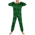 thumbnail image 4 of Auroural girls clothes size 7-8 outfits St. Patrick's Day Printed Long Sleeved Shirt And Pants Set For Boys And Girls, 4 of 9