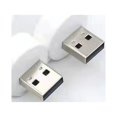 thumbnail image 2 of Luces USB de noche, minibombilla LED, enchufable, blanco cálido, compacto, ideal para dormitorio, baño, guardería, pasillo, cocina, coche, luz de ambiente USB (4 luces blancas), 2 of 5
