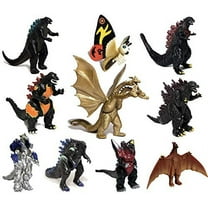 Set of 10 Monster Dinosaur Toys King of the Monsters Action Figures, Travel Bag