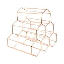 Wovilon 6 Bottles Metal Wine Rack, Countertop Free-Stand Wine Storage Holder, Space Saver Protector for Red & White Wines