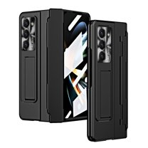 for Samsung Galaxy Z Fold 5 Case Magnetic Hinge Protection Built-in S Pen Holder with Front Glass Kickstand All-Inclusive PC Shockproof Case Wireless Charging for Samsung Z Fold 5 5G, Black