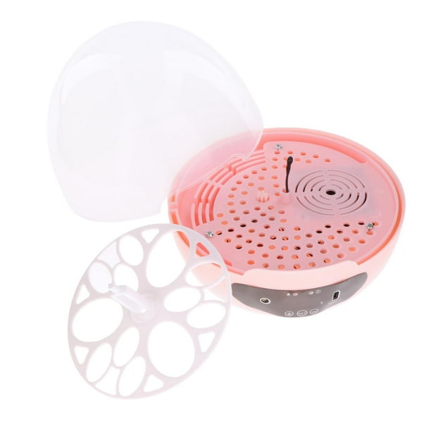 Incubadora de huevos para niños con control de temperatura. Mini máquina incubadora para pollos. 3 Huevo Auto Rosa