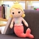 thumbnail image 5 of Peluche de sirena con corona de dibujos animados de gran tamaño, muñeco de niña, almohada decorativa para el hogar, regalos de cumpleaños para novias y bebés, 5 of 5