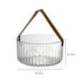 thumbnail image 3 of Xihbxyly Cesta de Picnic, Solución de Almacenamiento Portátil, Diseño Elegante con Cuerpo a Rayas, Gran Capacidad, Uso Multiusos para El Hogar, Camping, Pesca, Fácil de Transportar, 21 X 21 X 10,5 Cm, 3 of 6