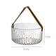 thumbnail image 3 of Cesta portátil de picnic con asa - Contenedor de gran capacidad para almacenar alimentos para frutas, aperitivos y vino - 21x21x10,5cm - PET verde y transparente, 3 of 6