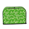 thumbnail image 2 of Xecao Green Cucumber Print 2 Slice Toaster Cover with Pockets, Small Appliance Cover, Dust and Fingerprint Protection, Machine Washable, 2 of 7