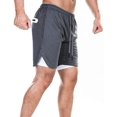 thumbnail image 5 of Men's 2 in 1 Running Sport Shorts, Lightweight, Gym, Training, Quick Drying, 5 of 5