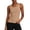 Khaki, variant on SBYOJLPB Tank Top for Women Round-Neck Sleeveless Tops Solid Color