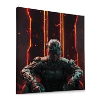 DreamController Cod Black Ops III Wall Canvas Posters Wall Art Decor(14"X14") I Framed Canvas Paintings For Bedroom, Livingroom, & Office | Made In Usa | Fast Delivery | Hd Print