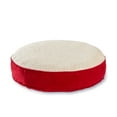 thumbnail image 5 of Lucy Round Pillow Style Sherpa Cat Bed - Latte, 5 of 5