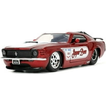 Big Time Muscle 1:24 1970 Ford Mustang Boss 429 Die-cast Car Candy Red, Toys for Kids and Adults(Selections May Vary)