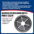 thumbnail image 3 of Whole Parts Disposer Splash Guard Baffle Part# 2357A - Replacement and Compatible with Some Salvajor Disposers, 3 of 7