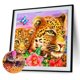 thumbnail image 1 of Cuadros Decorativos 5D bricolaje ronda completa taladro diamante pintura leopardo Kit decoración del hogar (NH2537) Wdftyju embutido en tela, 1 of 8