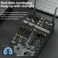 thumbnail image 6 of Depusheng UF4-M Professional Portable Equipped with 2 Wireless Microphone 4 Channel DJ Mini Audio Mixer, 6 of 9