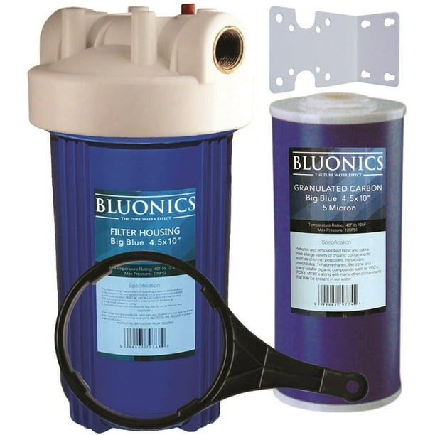 Big Blue GAC Carbon Water Filter System Whole House Purifier With 4.5 x